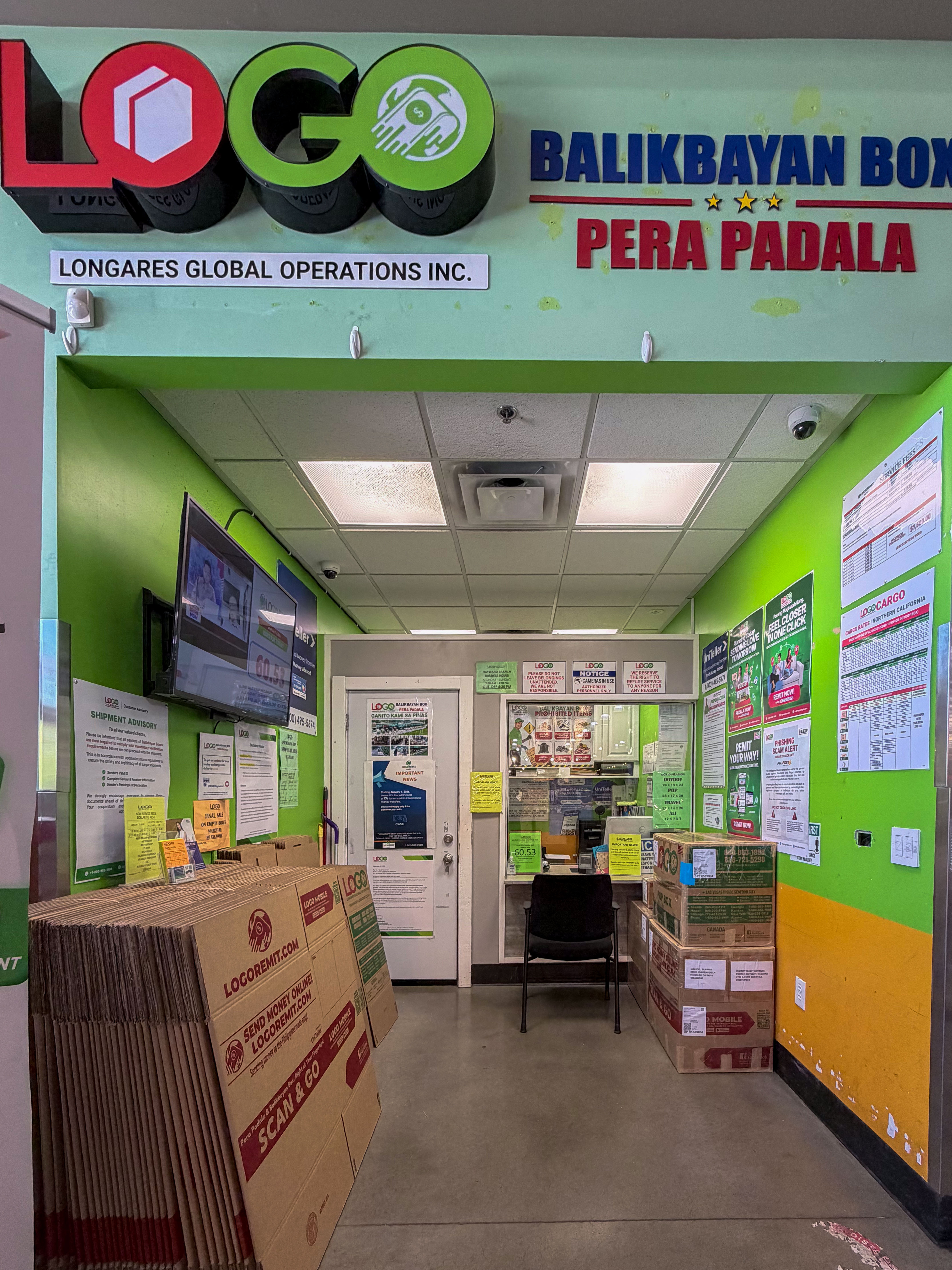 Hayward (Inside Seafood City) LOGO Cargo branch